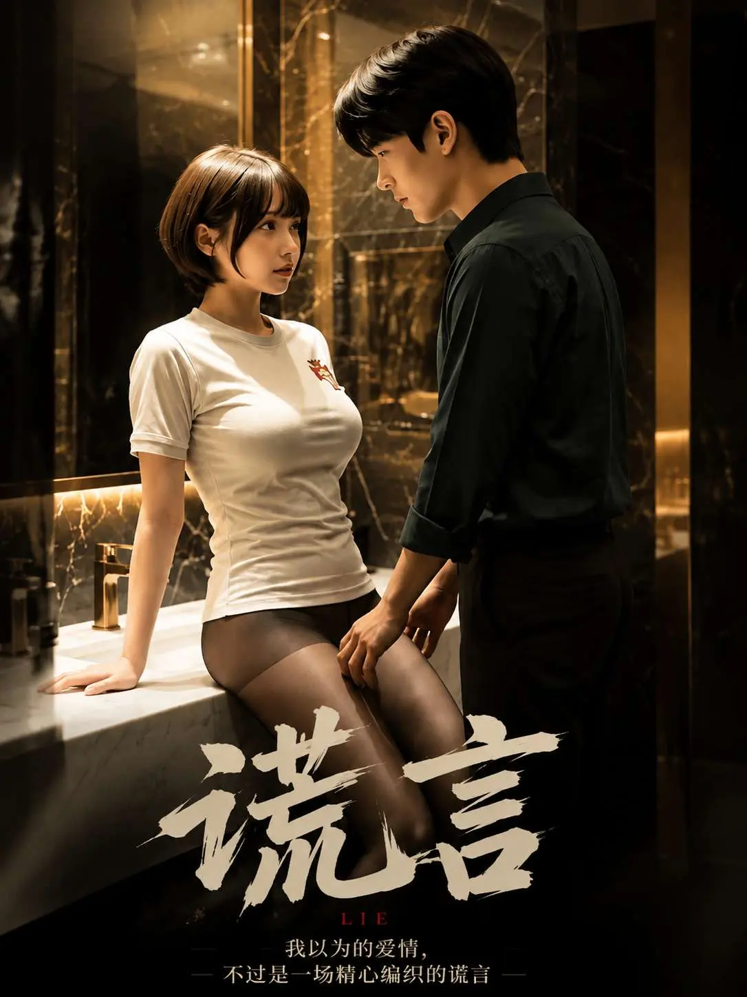 赤果短剧《谎言》封面