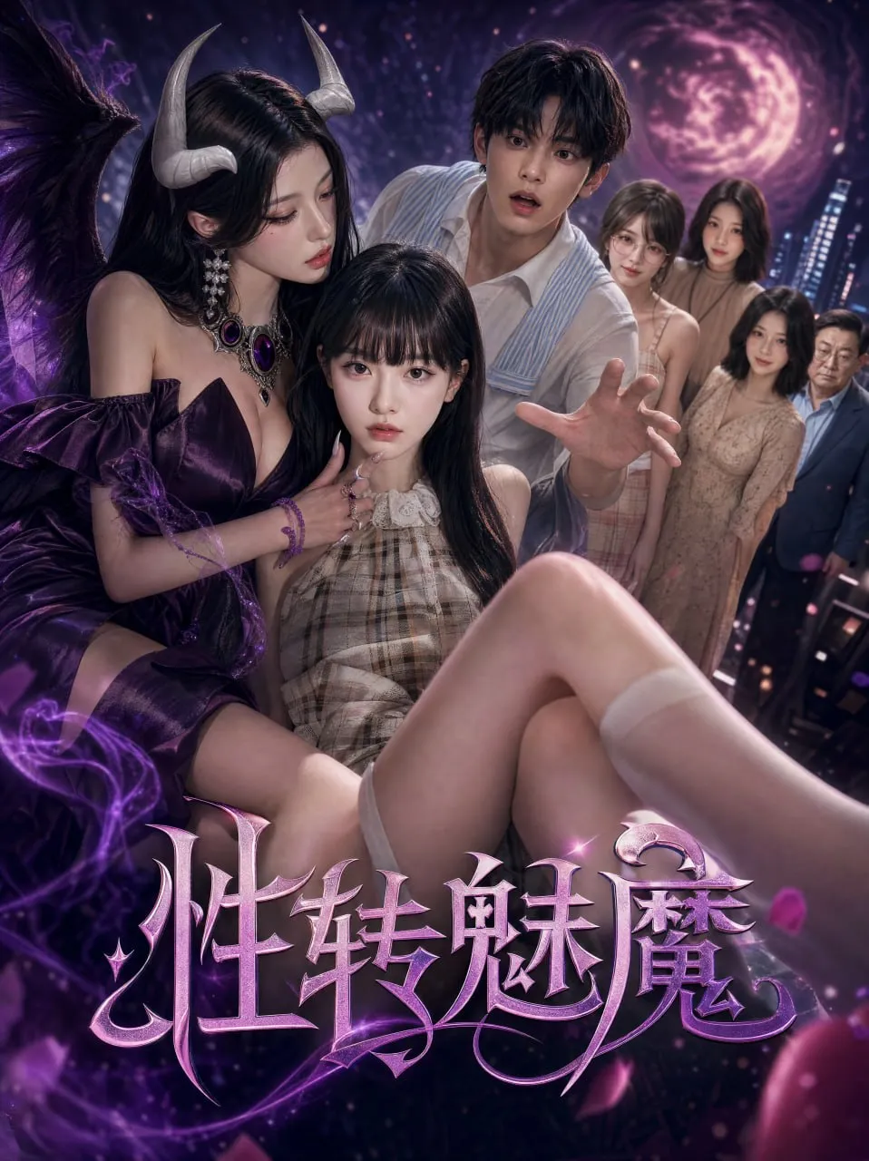 赤果短剧《性转魅魔》封面